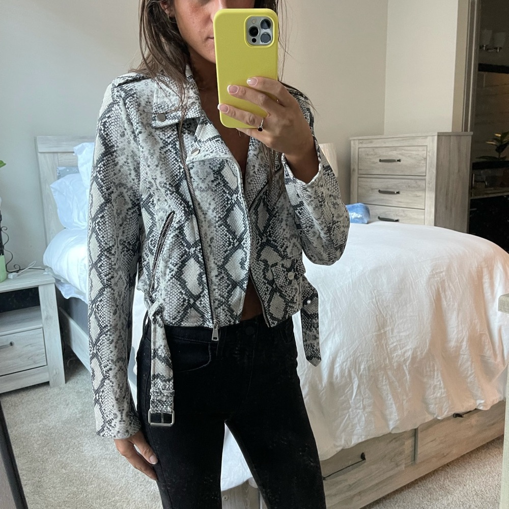 Snakeskin Printed Jacket